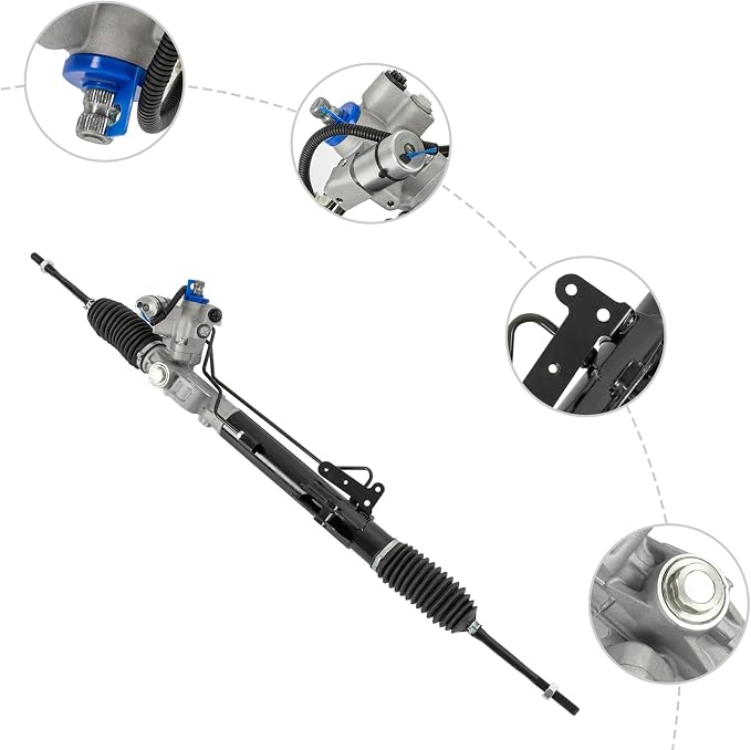 Power Steering Rack and Pinion | Complete Power Steering Rack and Pinion Assembly Fit For Nissan Murano 2009-2010 3.5L 4DR Power Steering Rack and Pinion
