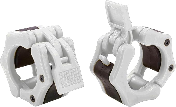 USA Made Olympic Barbell Collar 2 inch Quick Release Pair of Locking 2" Pro Weight Bar Plate Locks Clamp Clips for Workout Weightlifting Fitness Training