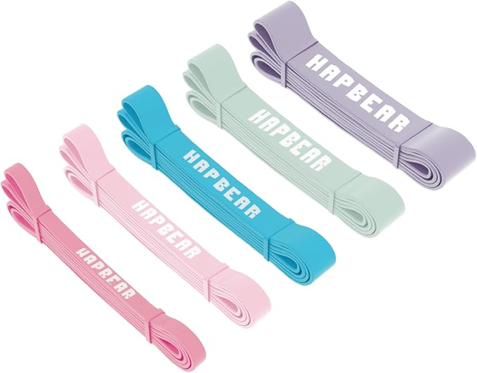 HAPBEAR Pull Up Assistance Bands - Pull Up Bands - Resistance Bands - Exercise Bands Resistance Bands Set - Workout Bands for Working Out, Stretching, Muscle Training