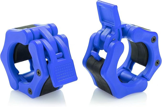 USA Made Olympic Barbell Collar 2 inch Quick Release Pair of Locking 2" Pro Weight Bar Plate Locks Clamp Clips for Workout Weightlifting Fitness Training