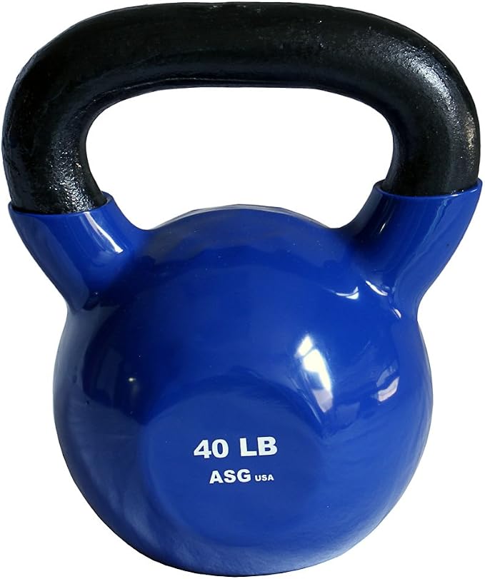Ader Vinyl Kettlebell 5, 8, 10, 12, 15, 18, 20, 25, 30, 35, 40, 45,50 Lb