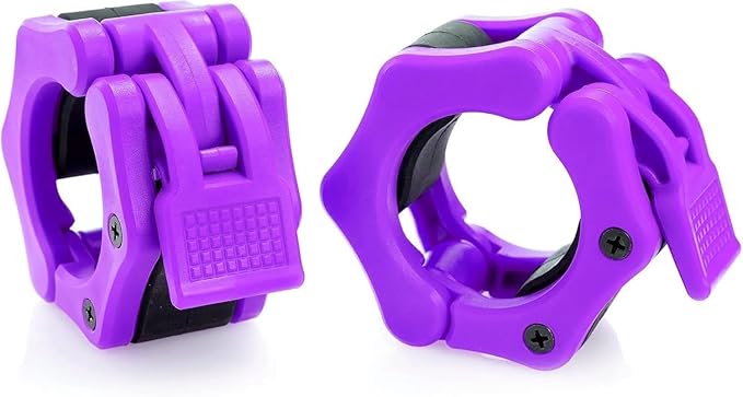 USA Made Olympic Barbell Collar 2 inch Quick Release Pair of Locking 2" Pro Weight Bar Plate Locks Clamp Clips for Workout Weightlifting Fitness Training