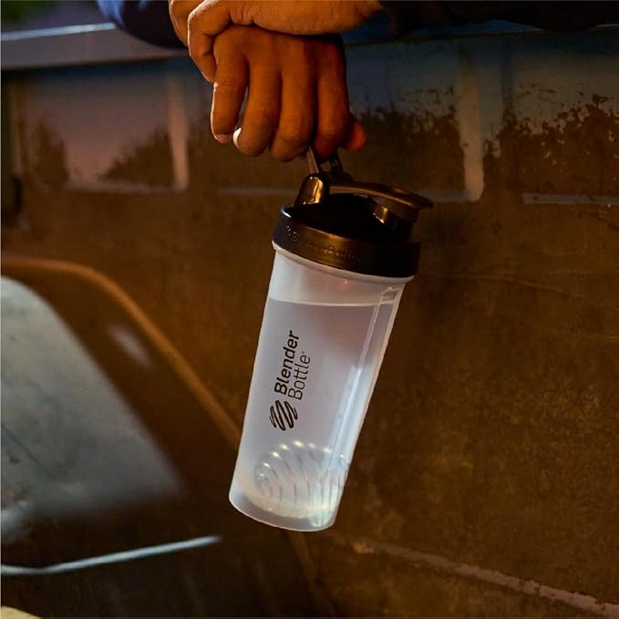 BlenderBottle Classic V2 Plastic Shaker Bottle 20 oz Black