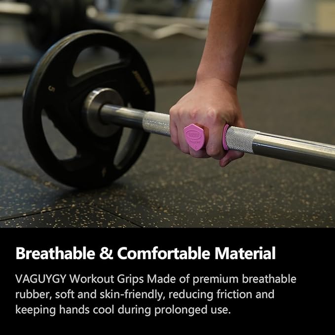 Workout Grips,Rubber Fingerless Gym Gloves, Pull Up Grips for Men Women Crosstraining Palm Grips Hand Protection,Suitable for Gym & Home Workouts, Improves Grip Strength