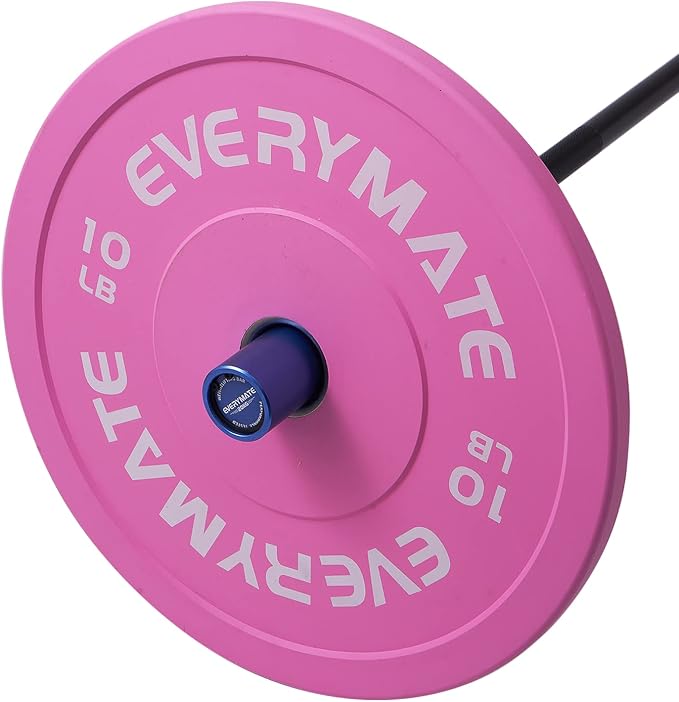 EVERYMATE Change Weight Plates 1.25LB 2.5LB 5LB Set Fractional Olympic Bumper Plates for Cross Training Steel Insert Strength Training