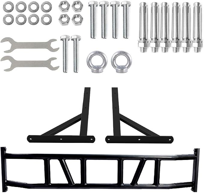 Wall Mount Pull Up Bar Wall Mounted Body Press Pull Up Bar Gym Chin-Up for Upper Body Workout