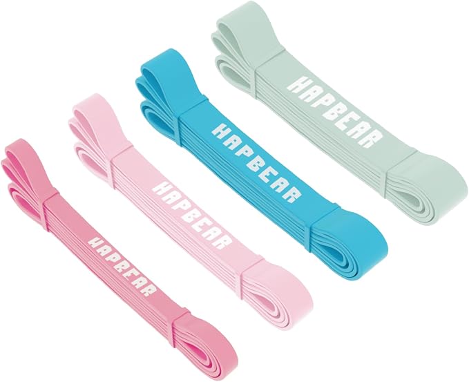 HAPBEAR Pull Up Assistance Bands - Pull Up Bands - Resistance Bands - Exercise Bands Resistance Bands Set - Workout Bands for Working Out, Stretching, Muscle Training