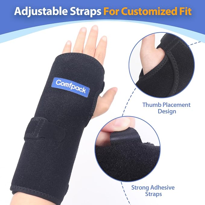 Wrist Ice Pack for Carpal Tunnel, Reusable Hot Cold Therapy Hand Ice Pack Wrap Wrist Ice Brace for Hand Surgery, Rheumatoid, Tendinitis, Swelling, Injuries, Pain Relief