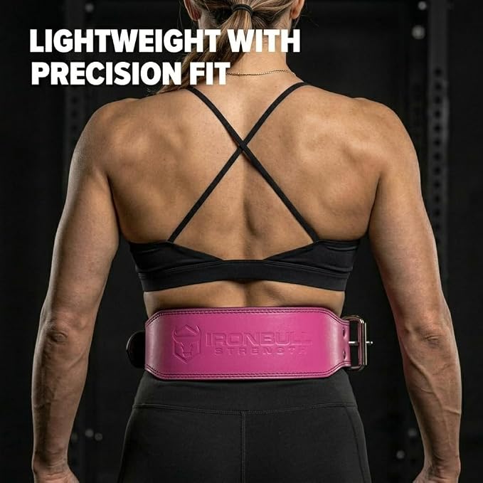 7mm Leather Weight Lifting Belt (IPF Approved) – 4” to 2” Tapered Weightlifting Belt for Powerlifting, Olympic Lifting, Gym & Workout – Back Support Belt for Men & Women
