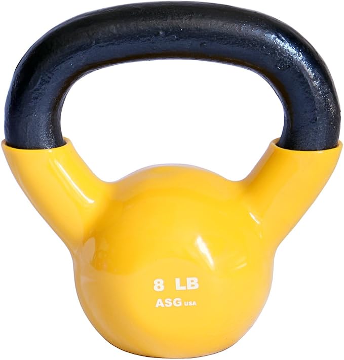 Ader Vinyl Kettlebell 5, 8, 10, 12, 15, 18, 20, 25, 30, 35, 40, 45,50 Lb