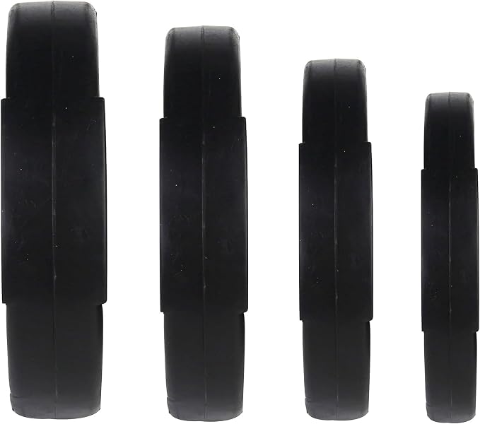 Signature Fitness Vinyl Standard Plate Weight Plate for Strength Training and Weightlifting, Multiple Sizes