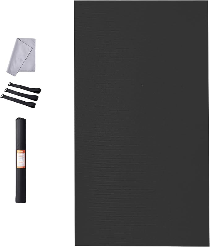 VEVOR Large Exercise Mat, 12'x6'/10'x6'/9'x6'/8'x6'/8'x5'/7'x5'/6'x4' (7mm) Extra Thick, Non Slip High Density Premium Workout Mat, Exercise Yoga Mat for Men & Women, Fitness & Exercise Mat with Bag & Carry Strap, for All Types of Home Yoga, Pilate & F...
