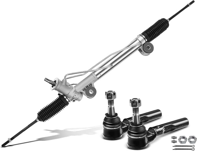 A-Premium Power Steering Rack and Pinion Assembly with Outer Tie Rod Ends | Fits Chevy Silverado 1500 & GMC Sierra 1500 1999-2006 RWD Only, Eliminates Leaks & Annoying Hydraulic Steering Noise