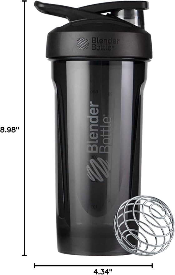 BlenderBottle Sport Flip Tritan Shaker Bottle 28 oz Black