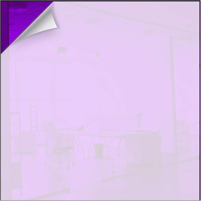 Marketing Holders Acrylic Mirror 12" x 36" Rectangular Purple Tile Reflective Frameless Sheet Home Party Seasonal Decor Gallery Wall Art DIY Projects
