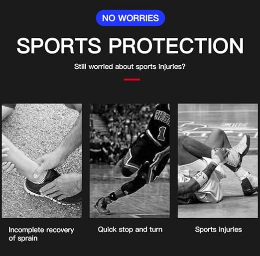 SUJAYU Ankle Brace & Elastic Supports for Men & Women, Ankle Support Ankle Compression Sleeve, Plantar Fasciitis Relief Achilles Tendonitis Brace Achilles Tendonitis Wrap, Pack of 1 (Black, Large)