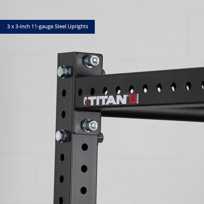 Titan Fitness X-3 Series Short Bolt-Down Power Rack 36-in. Depth