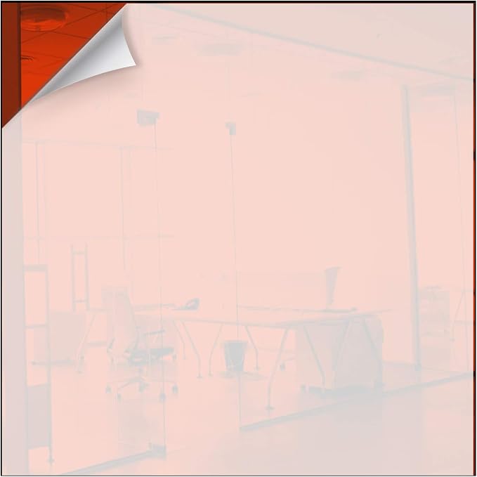 Marketing Holders Acrylic Mirror Sheet Orange 12” x 36” Reflective Lightweight Replacement for Glass Backsplash Home Decor DIY Projects Plastic