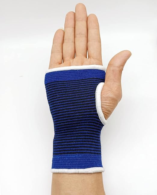Palm Brace Wrist Compression Sleeves, Everyday Use Wrist Brace, Compression Carpal Tunnel for Wrist Pain Relief, Fitness Gloves, Sports compression Glove, Wrist guard for Men and Women (Blue)