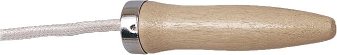 Champion Sports Wood Handle Jump Ropes – Durable Nylon or Leather Bearings - Skipping Rope, Fitness, Cardio Training, Agility, and Exercise Workouts
