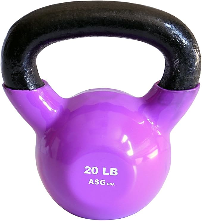 Ader Vinyl Kettlebell 5, 8, 10, 12, 15, 18, 20, 25, 30, 35, 40, 45,50 Lb