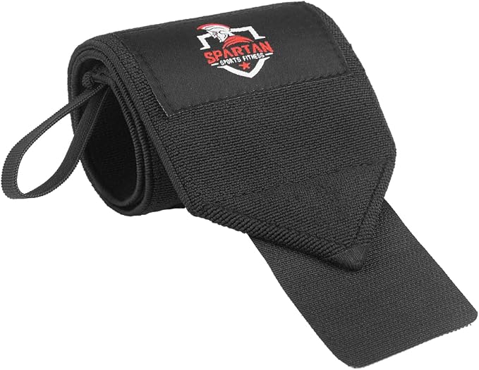Spartan Wrist Wraps for Weightlifting 18 Inch, Heavy Duty Wrist Support with Thumb Loop, Premium Lifting Wraps for Powerlifting, Crossfit, Bench Press, Strength Training - Men & Women