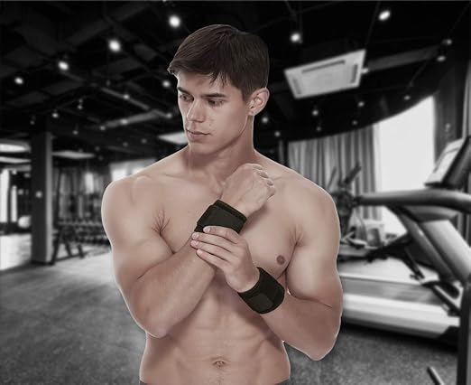 YUNYILAN 2 Pack Wrist Brace Adjustable Wrist Support Wrist Straps for Fitness Weightlifting, Tendonitis, Carpal Tunnel Arthritis, Wrist Wraps Wrist Pain Relief Highly Elastic (Black)