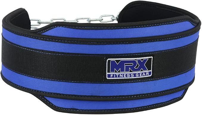 MRX Weight Lifting Belt DIPPING BELTS with Metal Chain Exercise & Fitness