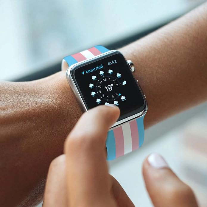 Pride Watch Band Compatible with Apple Watch Series 11 10 9 8 7 6 5 4 Ultra SE (Replacement Silicone Strap for iWatch 40mm - 49mm)