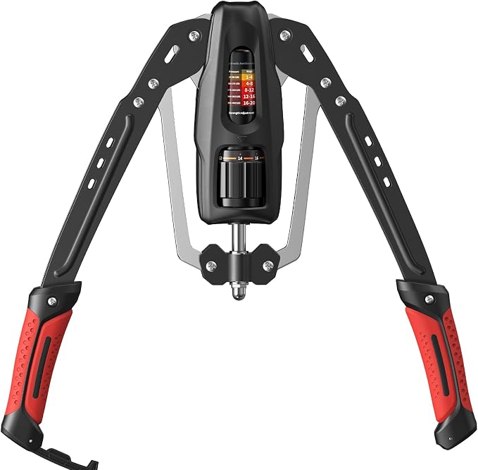Merach Twister Arm Trainer, 22-440lb Hydraulic Power, Adjustable Home Chest Expander, Shoulder Muscle Training Fitness Equipment, Arm Enhanced Exercise Strengthener