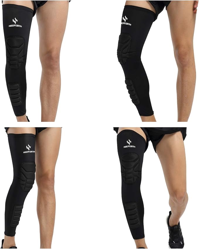 Knee Calf Padded 2 Pack Compression Leg Sleeve Shin Protective Support