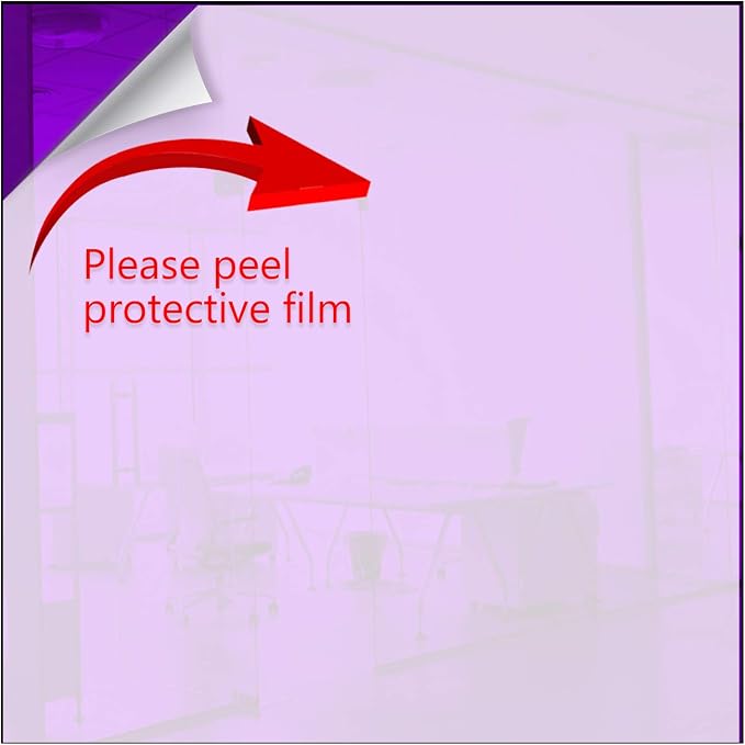 Marketing Holders Acrylic Mirror 12" x 24" Rectangular Purple Tile Modern and Stylish Safer Than Glass 0.118” Thick for Holidays and Decorations Home Restaurant or Bar Decor