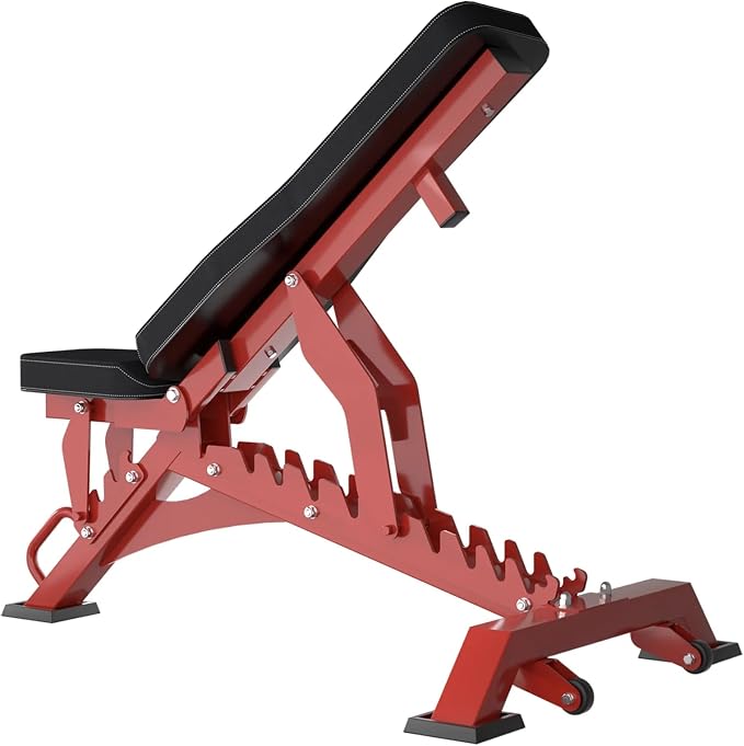 RitKeep Adjustable Weight Bench, 1300LB Capacity for Garage & Home Gym | Weightlifting Workout Bench with 40 Adjustment Positions for Incline, Decline, Bench Press and Full-Body Training -RAB-3000
