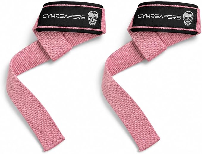 Gymreapers Lifting Wrist Straps for Weightlifting, Bodybuilding, Powerlifting, Strength Training, & Deadlifts - Padded Neoprene with 18 inch Cotton