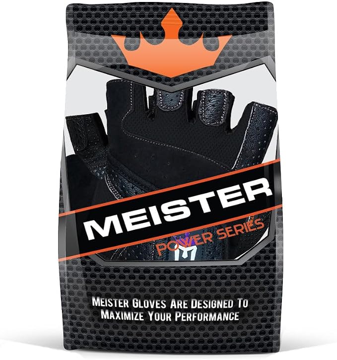 Meister Women's Fit Grip Weight Lifting Gloves w/Washable Amara Leather | Breathable no-slip palm padding for strength training, dumbbells, barbells, kettlebells and cross-training