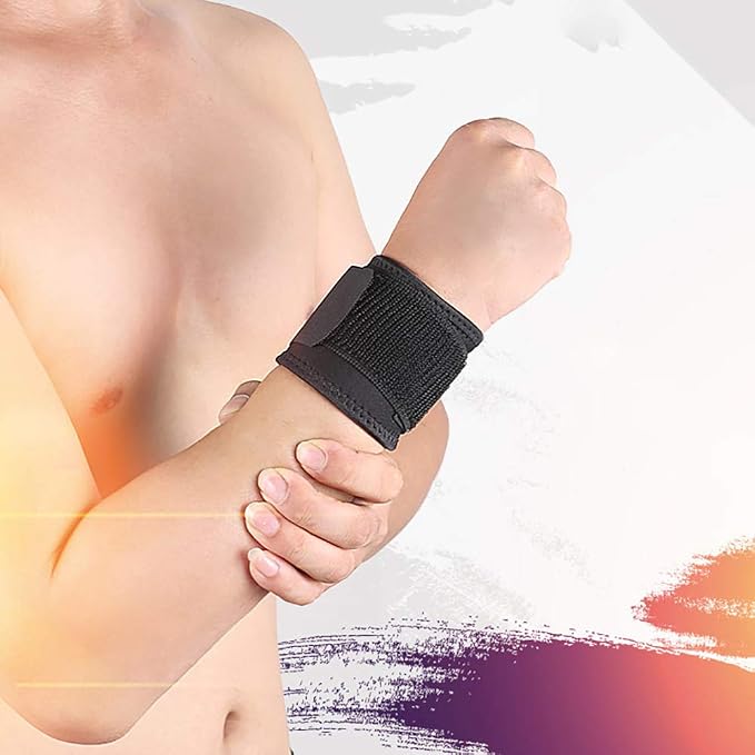 Wrist Brace, Compression Wrist Strap Support Wrist for Men & Women, Youth & Elderly, Boys& Girls, One Size Adjustable, Sports Wristband 1 PCS (Pink)