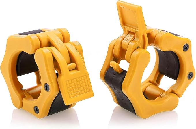 USA Made Olympic Barbell Collar 2 inch Quick Release Pair of Locking 2" Pro Weight Bar Plate Locks Clamp Clips for Workout Weightlifting Fitness Training