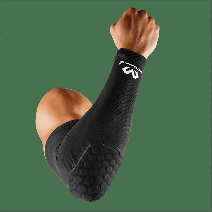 McDavid Elbow and Arm Compression Sleeve with HEX padding. For Basketball, Football, Baseball and more.