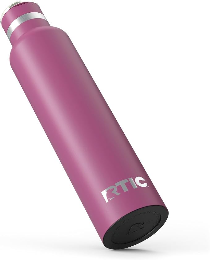 RTIC 26oz Journey Water Bottle Ceramic Lined Metal Stainless Steel Vacuum Insulated, BPA Free, Reusable, for Water, Hot and Cold Drinks, Travel, Sports, Camping, Orchid