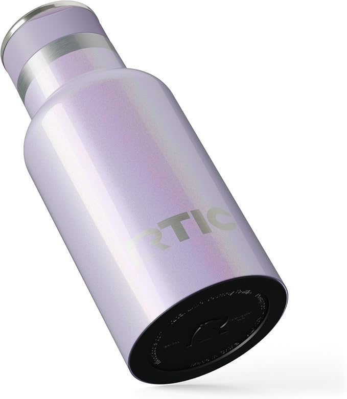 RTIC Little Journey Water Bottle with Straw, Ceramic Lined, Lavender Glitter