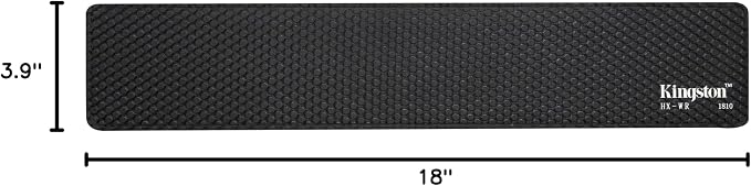 HyperX Wrist Rest - Full Sized - Cooling Gel - Memory Foam - Anti-Slip - Ergonomic - Keyboard Accessory, Black