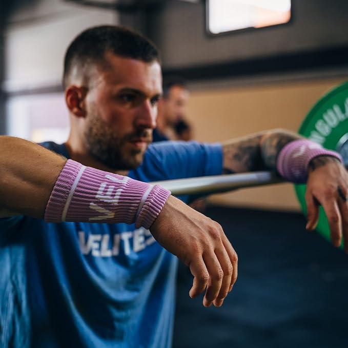 Velites Flexible Fabric Wrist Wrap for Crossfit, Bar, One Size | Provides support and security in every CrossFit workout, made from microfibre, double layer, medium-high stiffness.