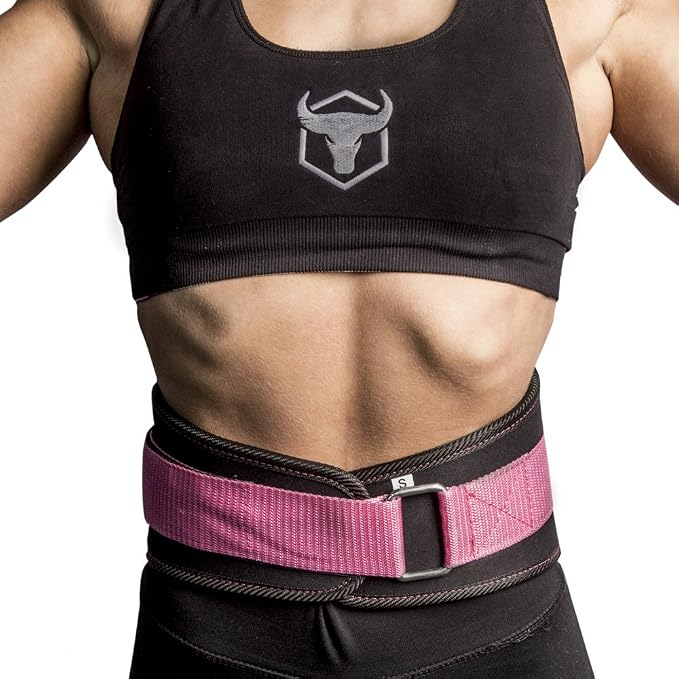 Women Weight Lifting Belt - High Performance Neoprene Back Support - Light Weight & Heavy Duty Core Support For WeightLifting and Fitness