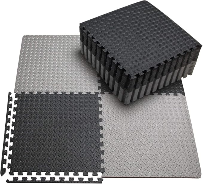 innhom 12/24/48 Tiles Gym Flooring Gym Mats Exercise Mat for Floor Workout Mat Foam Floor Tiles for Home Gym Equipment Garage