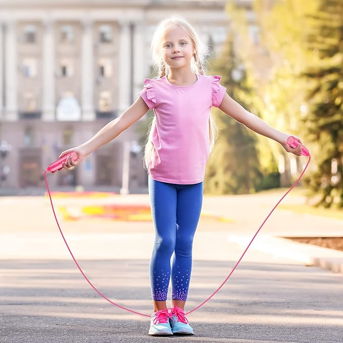 30 Pcs Jump Ropes for Kids Bulk Colorful Plastic Jump Ropes 7.5 ft Adjustable Skipping Rope for Boys Girls, Outdoor Fun Activity Birthday Party Favor