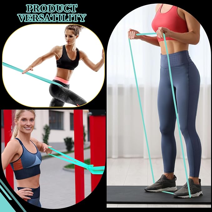 Foilswirl 8 Pcs Resistance Bands for Working Out | Pull Up Assistance Bands, Fitness, Full-body Training, Physical Therapy and Stretch Workout for Men, Women, Home, Outdoor