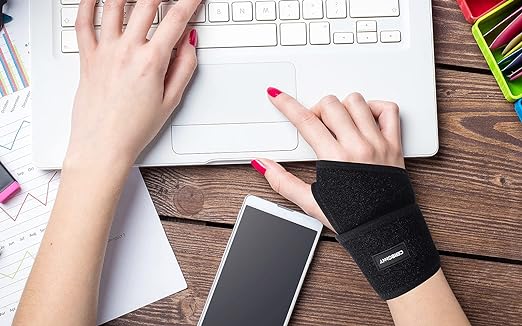 CERBONNY Carpal Tunnel Wrist Brace,2Pack Wrist Support Brace Adjustable Wrist Strap Reversible Wrist Brace for Sports Protecting/Carpal Tunnel/Arthritis-Right&Left