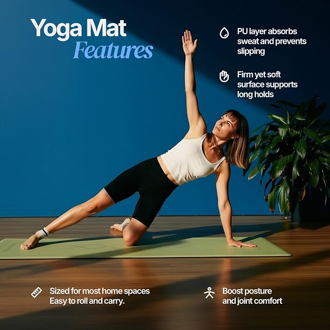 Natural Rubber Workout Mat with Bag | Thick Rubber mat 4.5 mm | Non Slip Yoga Mat Non Slip| Gym Mats for Home Gym Floor Mat, Home Exercise Mats for Home Workout Accessories, Fitness Mat, Workout Mats for Home Gym, Yoga Matt, Stretching Mat, Thick Exerc...