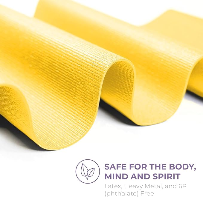 Voyage 5mm Studio Yoga Mats, 6 Pack, 72x24in | Extra Long, Anti-Tear Exercise Mats for Workout, Stretching, Fitness - Non Slip Gym Mats for Home, Schools and Studios