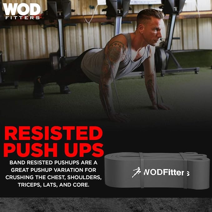 WODFitters Pro Series Pull-Up Assistance Bands – Premium Resistance Loop Bands for Assisted Pull Ups, Muscle Ups, Strength Training & Mobility – Durable Bands for Functional Fitness